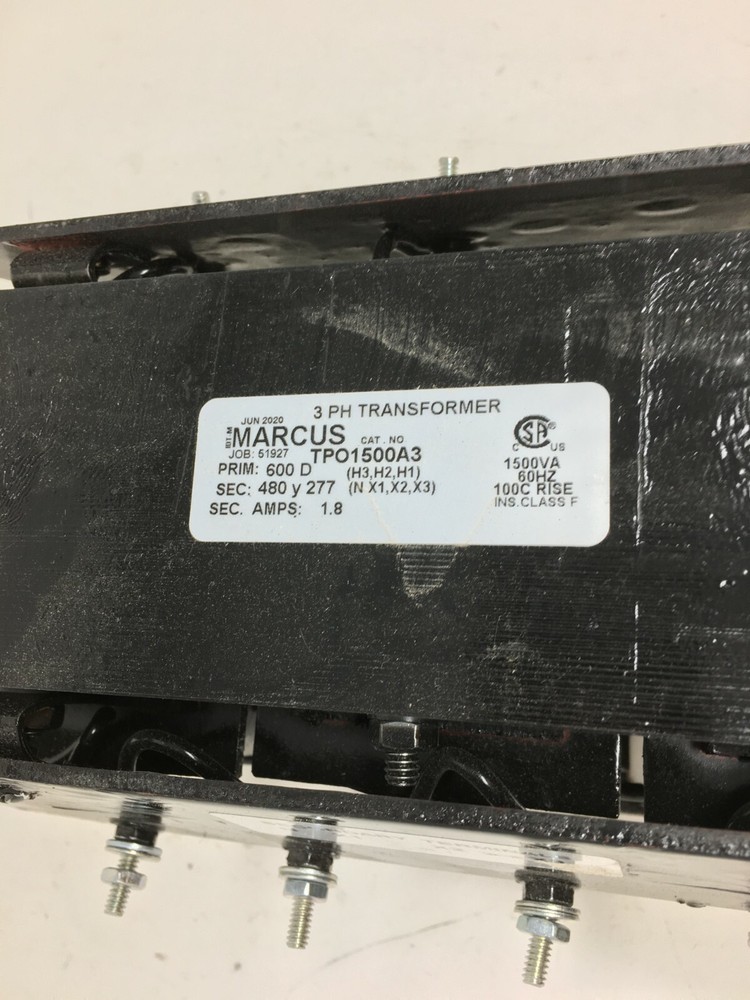 Marcus TPO1500A3 3-Phase Transformer