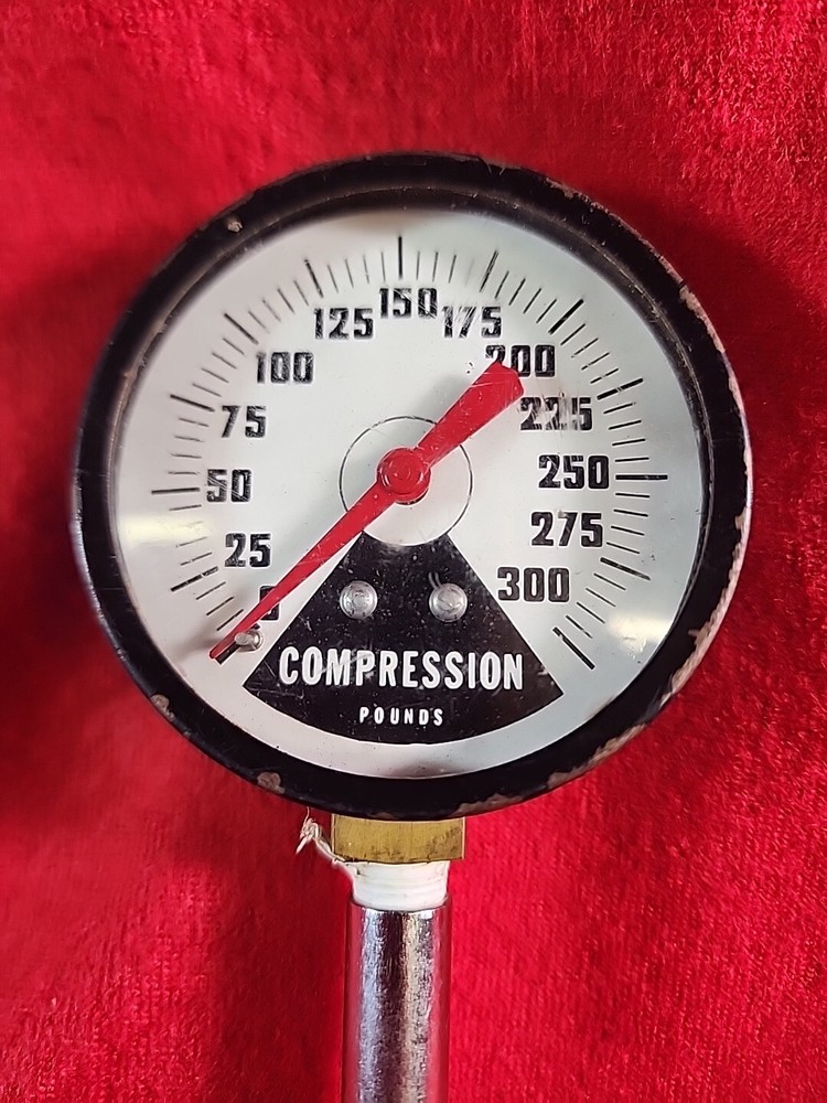 Vintage Compression Tester 300 LBS. Per Square In.