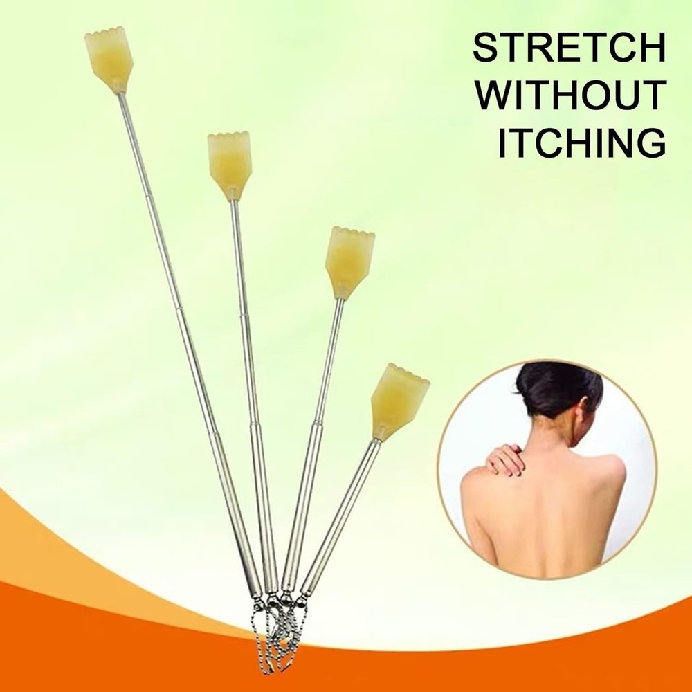 Small Extendable Back Scratcher,Claw Shape Back Scraper Back Massage Stainles...