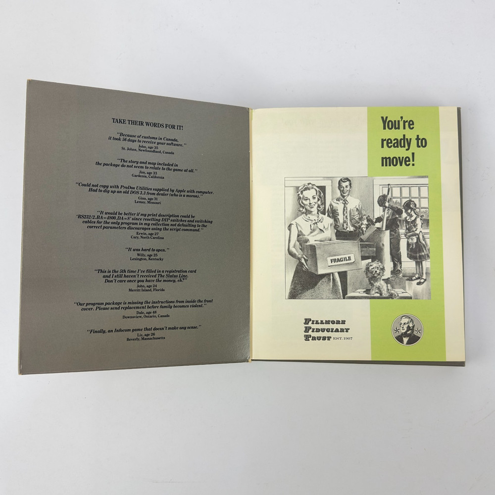 Infocom 'Bureaucracy' Interactive Fiction Box for Commodore Amiga | CIB