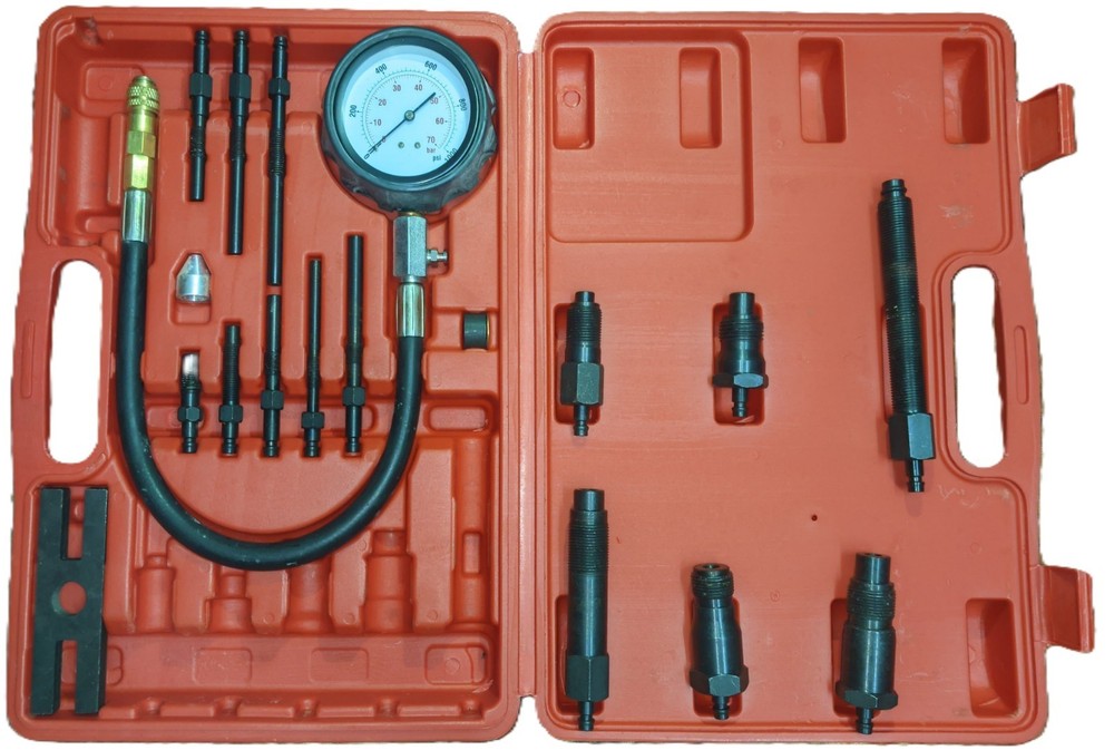Diesel Engine Compression Gauge (TU-15) Tester Cylinder Pressure Test Tool Kit