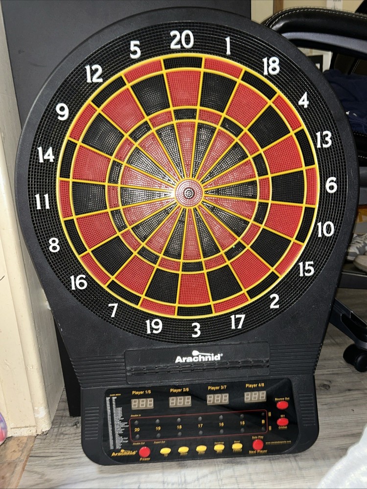 Arachnid Dart Board 4 Player Game Menu