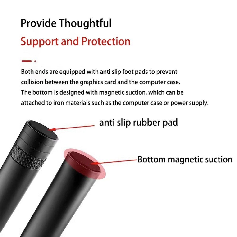 2 Pack Gpu Support Bracket，Graphics Card GPU Brace Support Video Card Sag Hol...