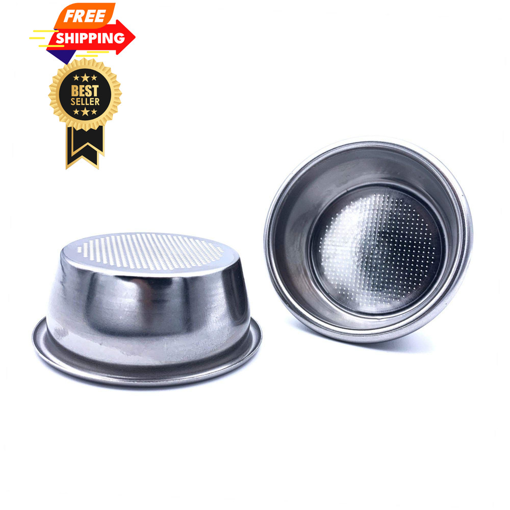 54mm 2 Cup Single Wall Filter Basket - - 2 Cup, Silver