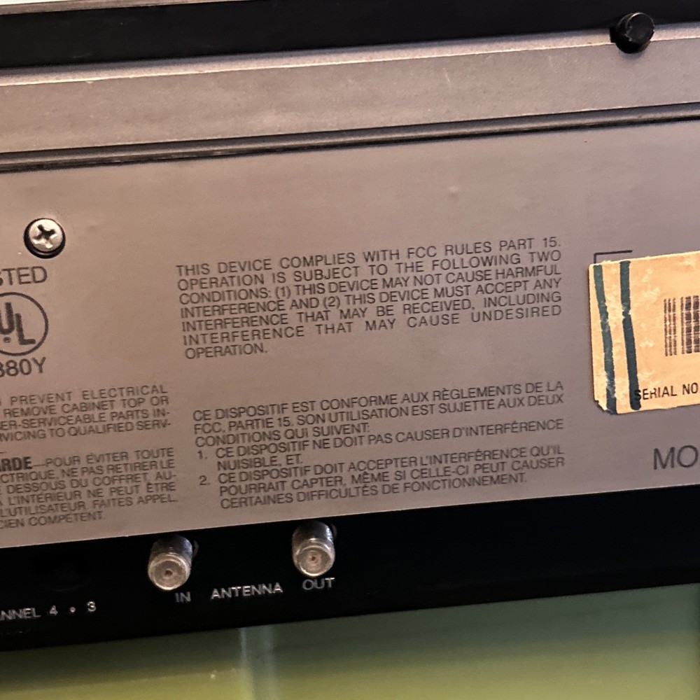 Vintage RCA Selectavision Video Disc Player Model SFT 100 W