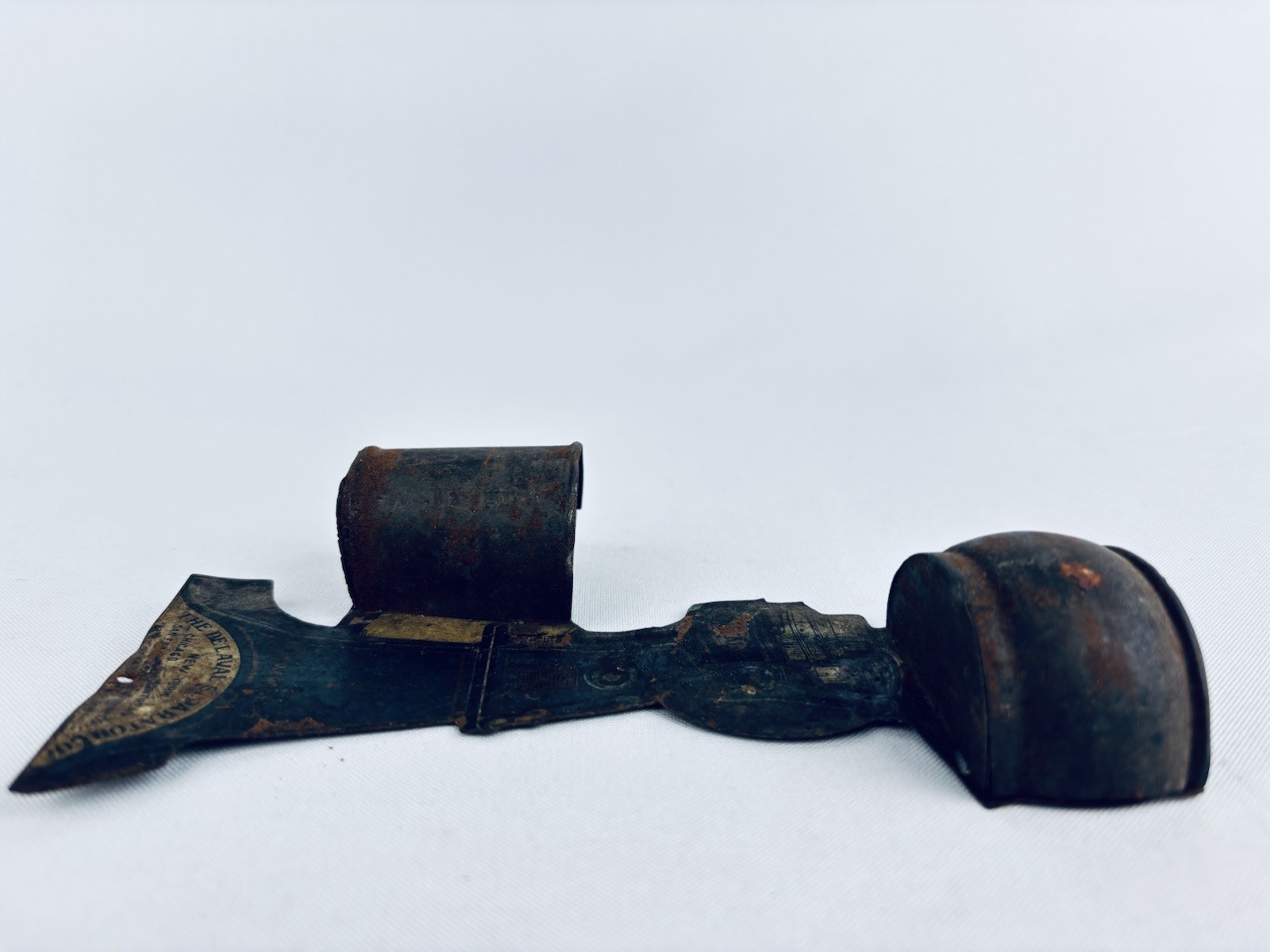 1908 De Laval Cream Separator Antique Advertising Tin Match Holder, 6.25" tall