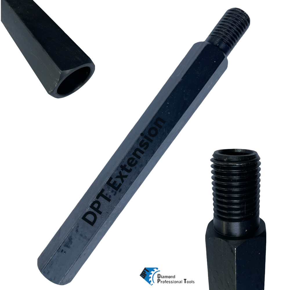 5 Pack Core Drill Bits Extension Adapter 1/4"-7 Thread 12" Length Fit core bits