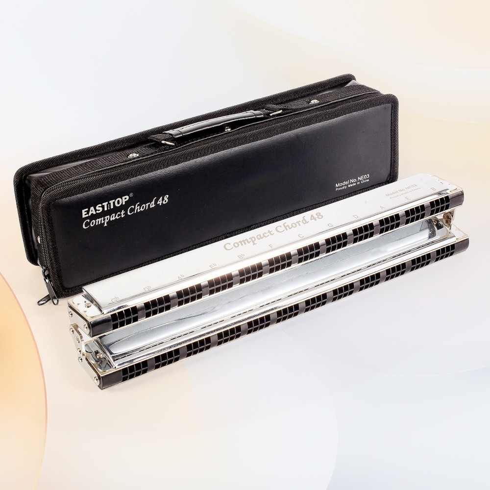 EASTOP 48Compact Upgrade Chord Harmonica New Professional Ensemble Harmonica US