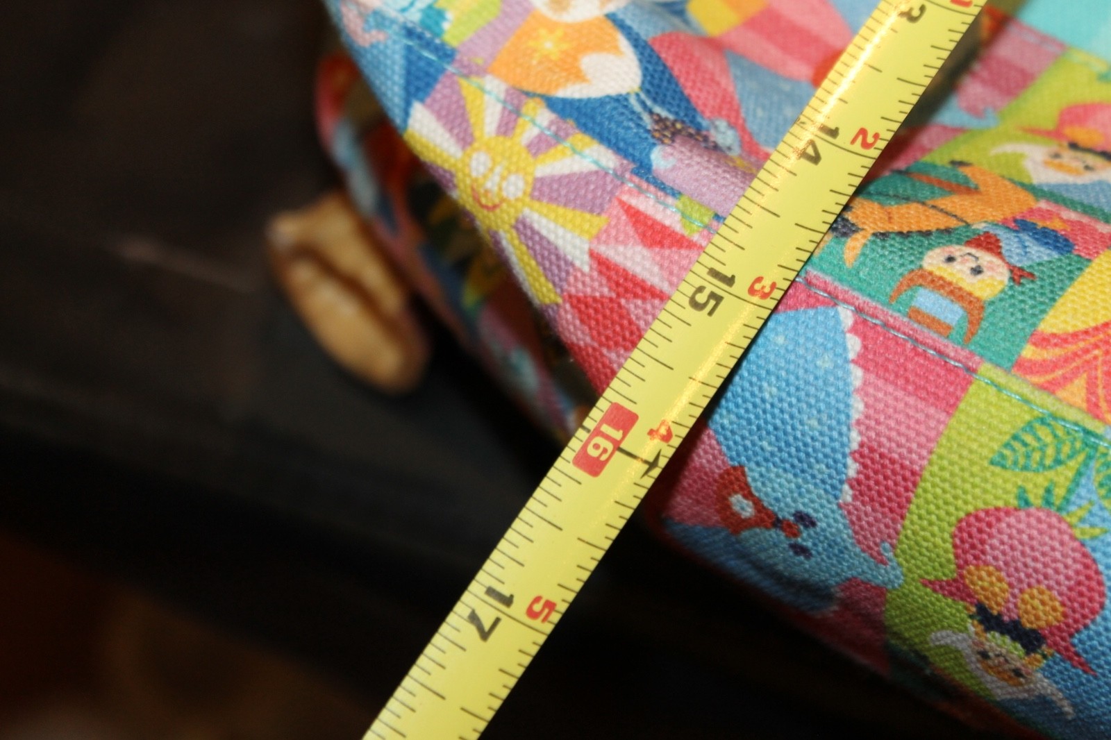 Disney World Parks It's A Small World large Canvas tote Bag Aqua HELLO