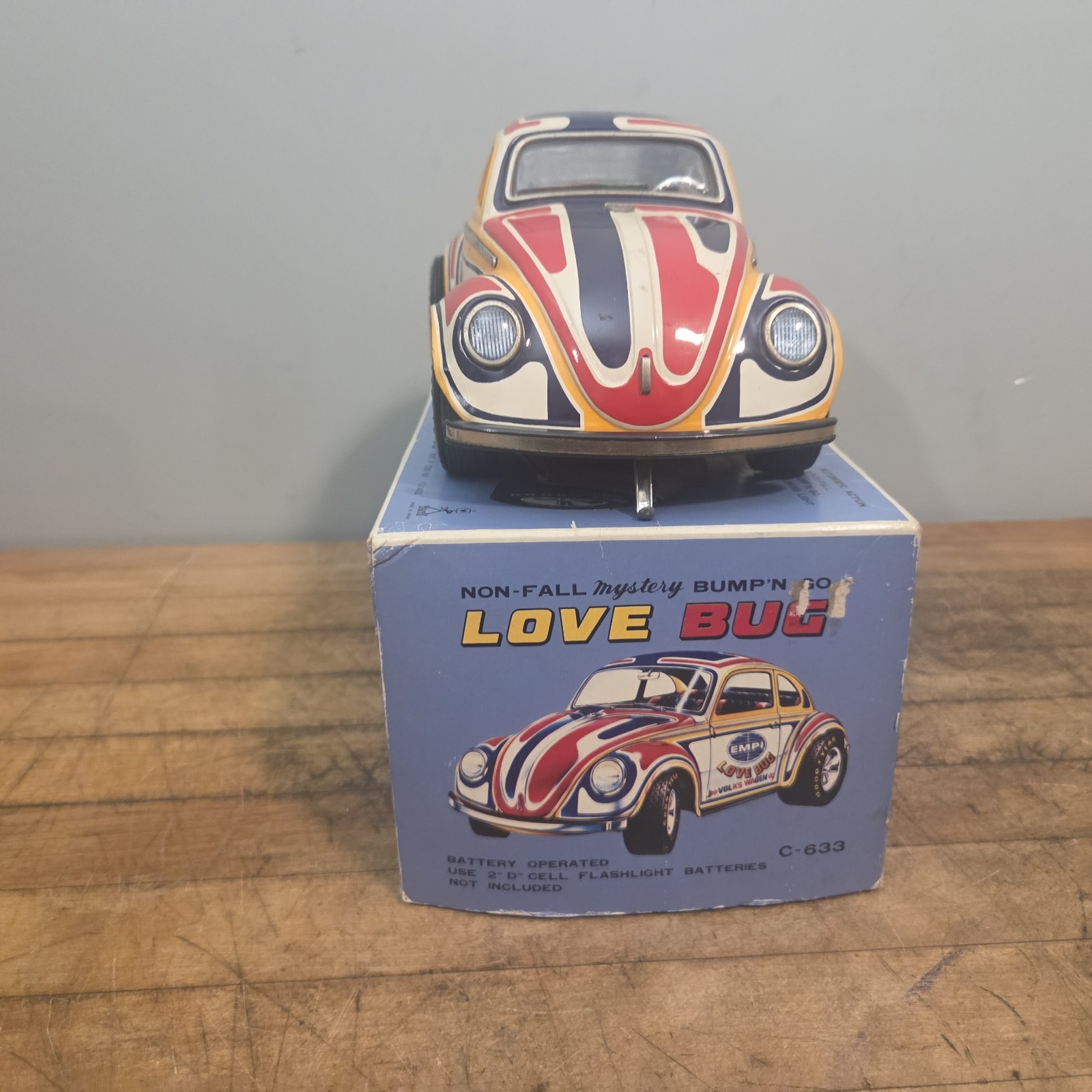 Volkswagen By Taiyo Empi Love Bug C-633 W/ Original Box Non Tested Beetle Car