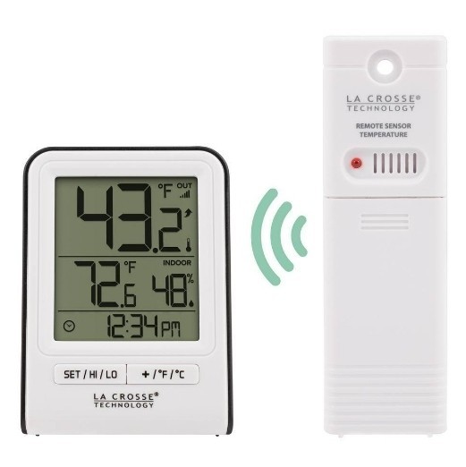 🥥 La Crossr Tech. White Wireless Temperature🆕️NO BOX‼️AS SHOWN👇