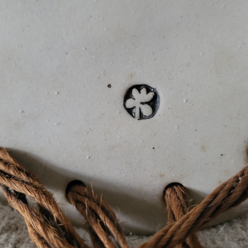 Clay Wind Chimes Signed, Damaged & Repaired