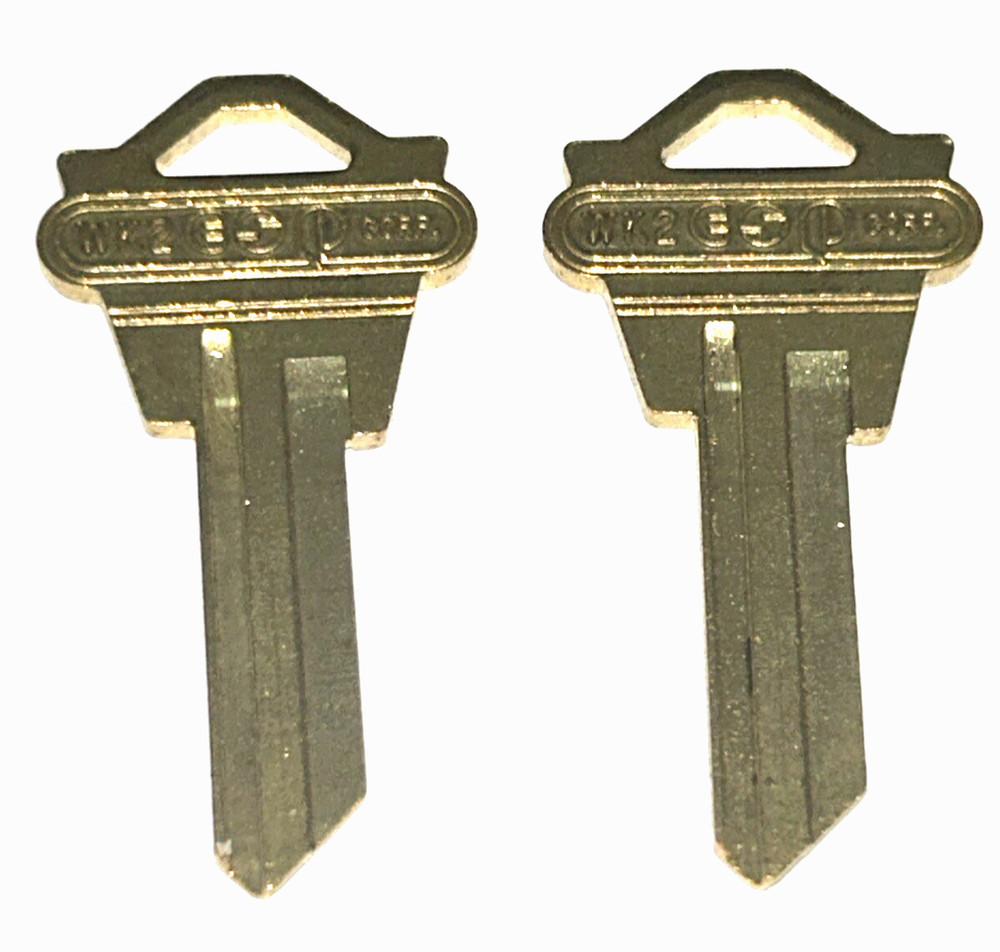 Weslock WK2 Brass Key Blanks x2