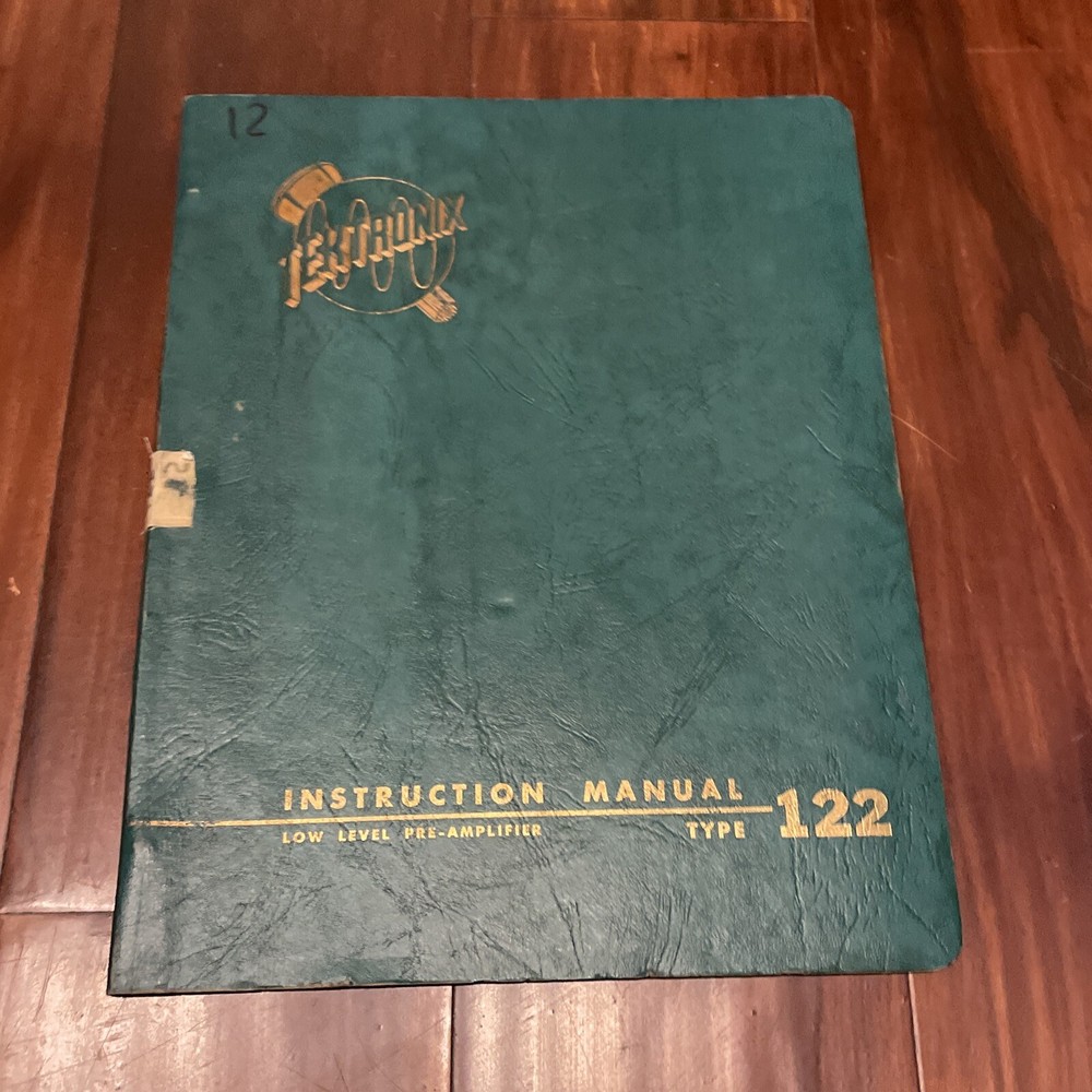 Tektronix Type 122 Low Level Pre-Amplifier Instruction Manual