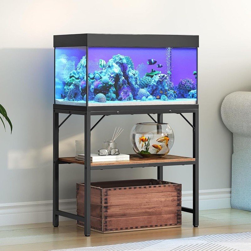 Durable Metal Aquarium Stand Fish Tanks Storage Rack Multi-functional Use