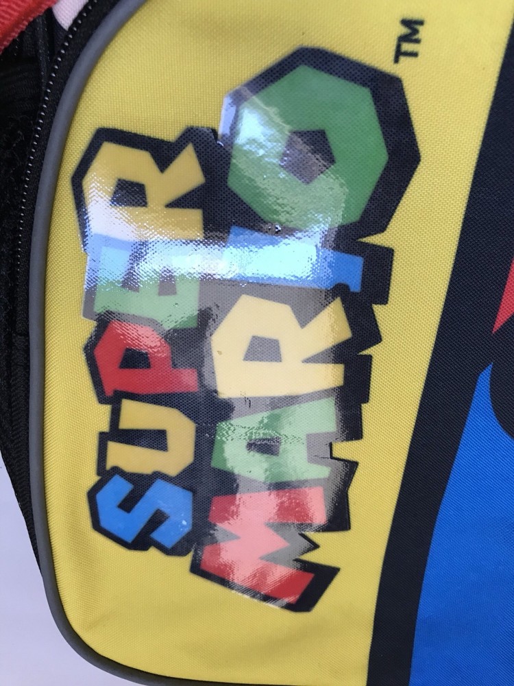 Backpack 16" Super Mario Body Multi-Compartment Reflective Strips NWT