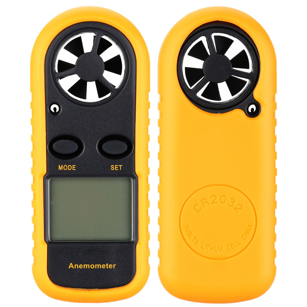 Digital LCD Backlight Airflow Wind Speed Meter Gauge Thermometer Anemometer