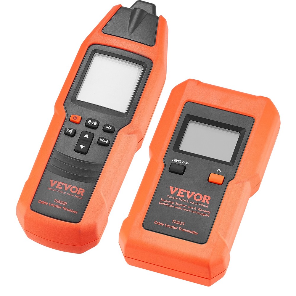 VEVOR Underground Cable Locator 8.5FT Max. Detection Depth Wire Break Detector