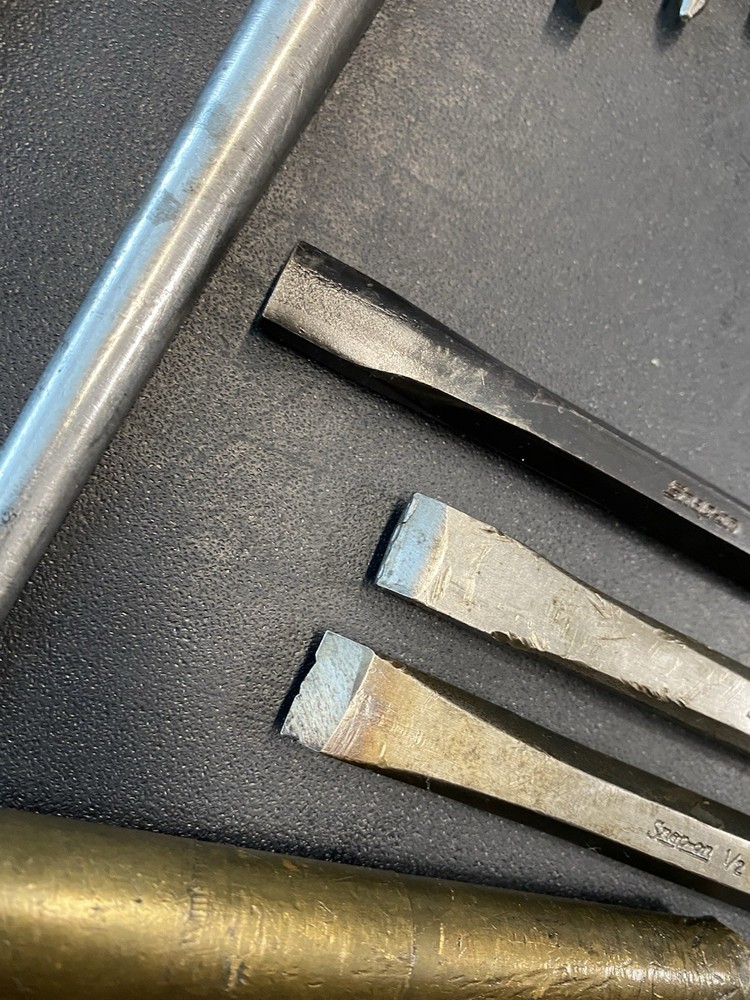 SNAP ON 24PC CHISEL, PUNCH Set Lot C-64b Pouch READ