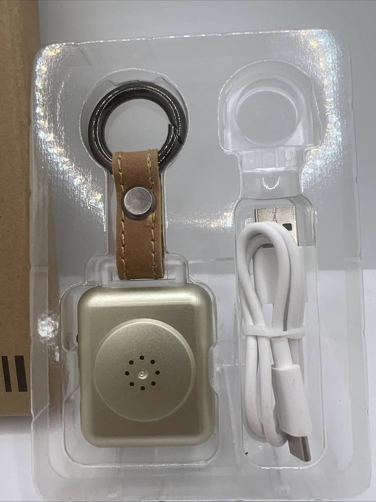 LE Sircut PA01 Multi Function Emergency Personal Alarm Gold Tone /LED Flashlight