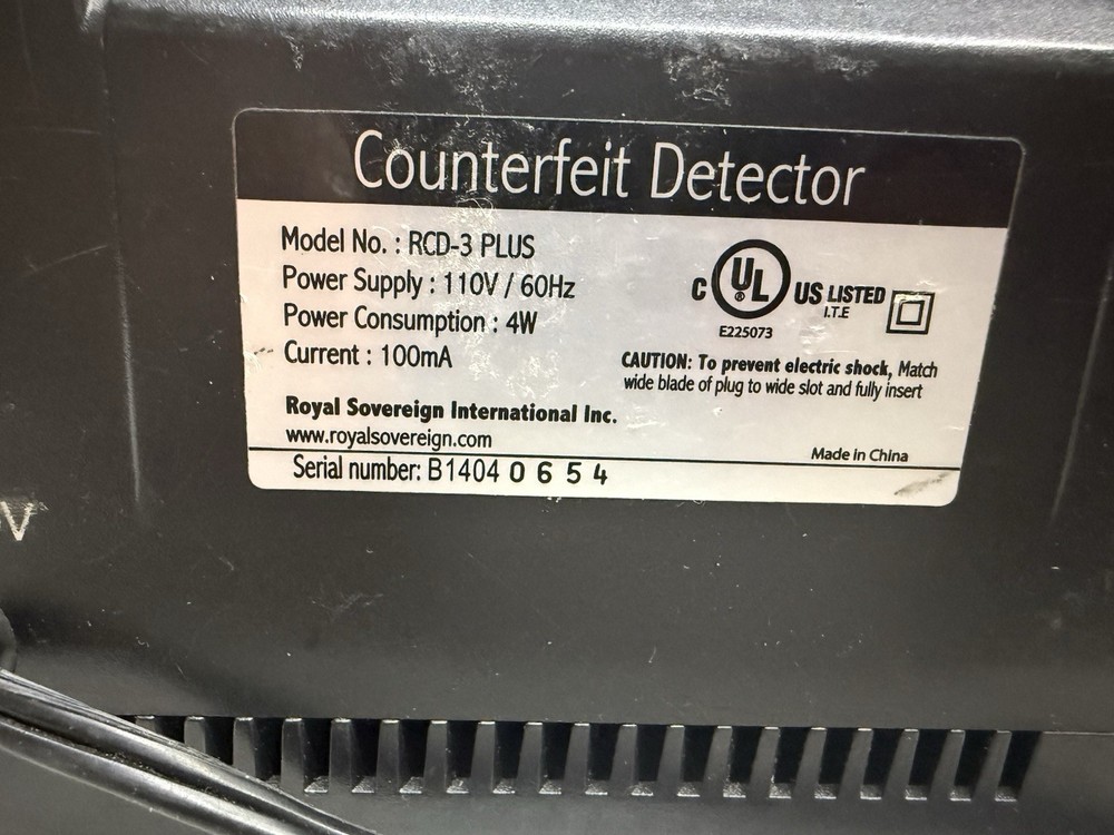 Royal Sovereign counterfeit detector