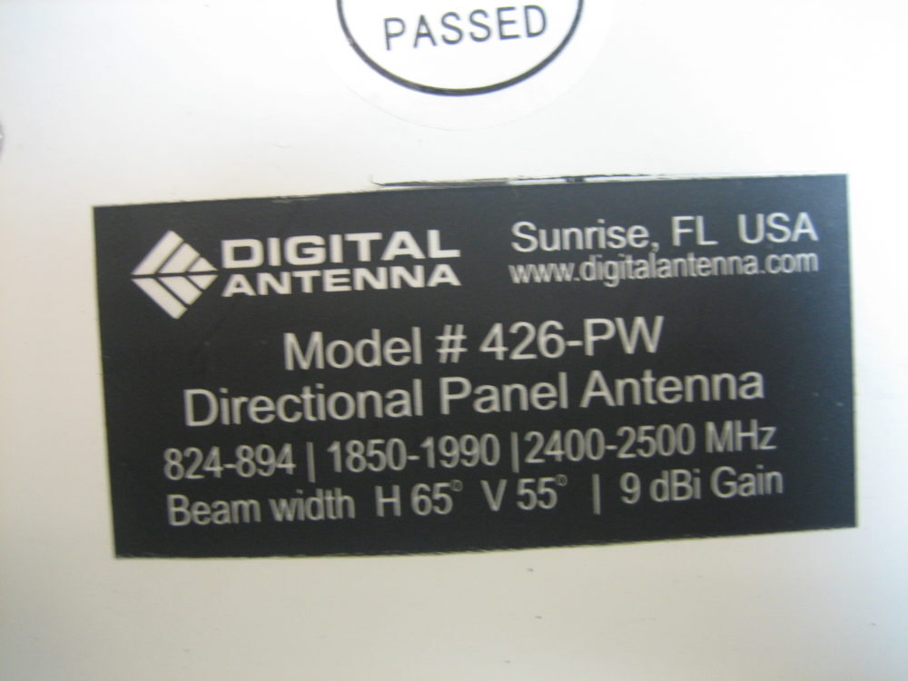 Digital Antenna 426-PW Directional Multi-Band Panel Cellular Antenna