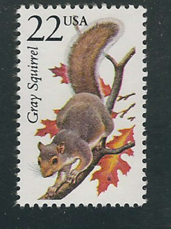 Scott # 2295...22 Cent...Gray Squirrel...3 Stamps