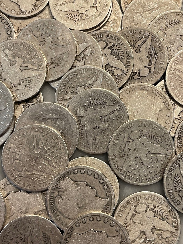 Barber Half Dollar - 90% Silver - Full Readable Dates - Choose How Many!