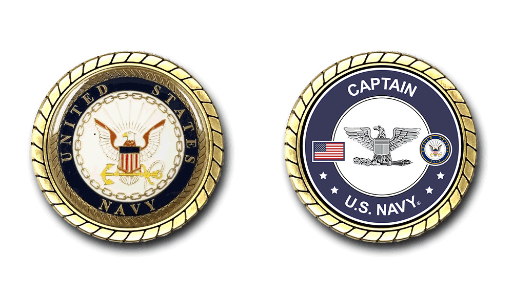 US Navy Captain Challenge Coin Officially Licensed
