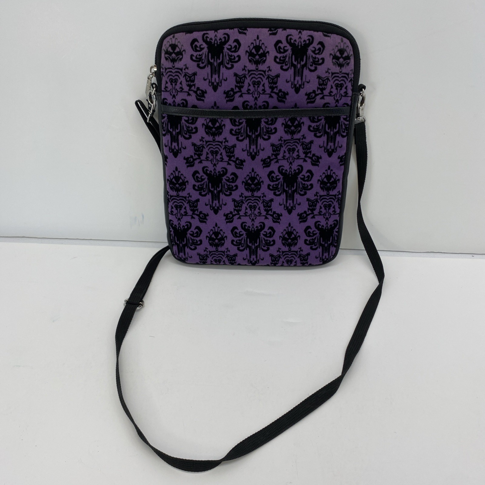 Disney Parks Haunted Mansion Wallpaper Crossbody Bag Purse Adjustable Strap
