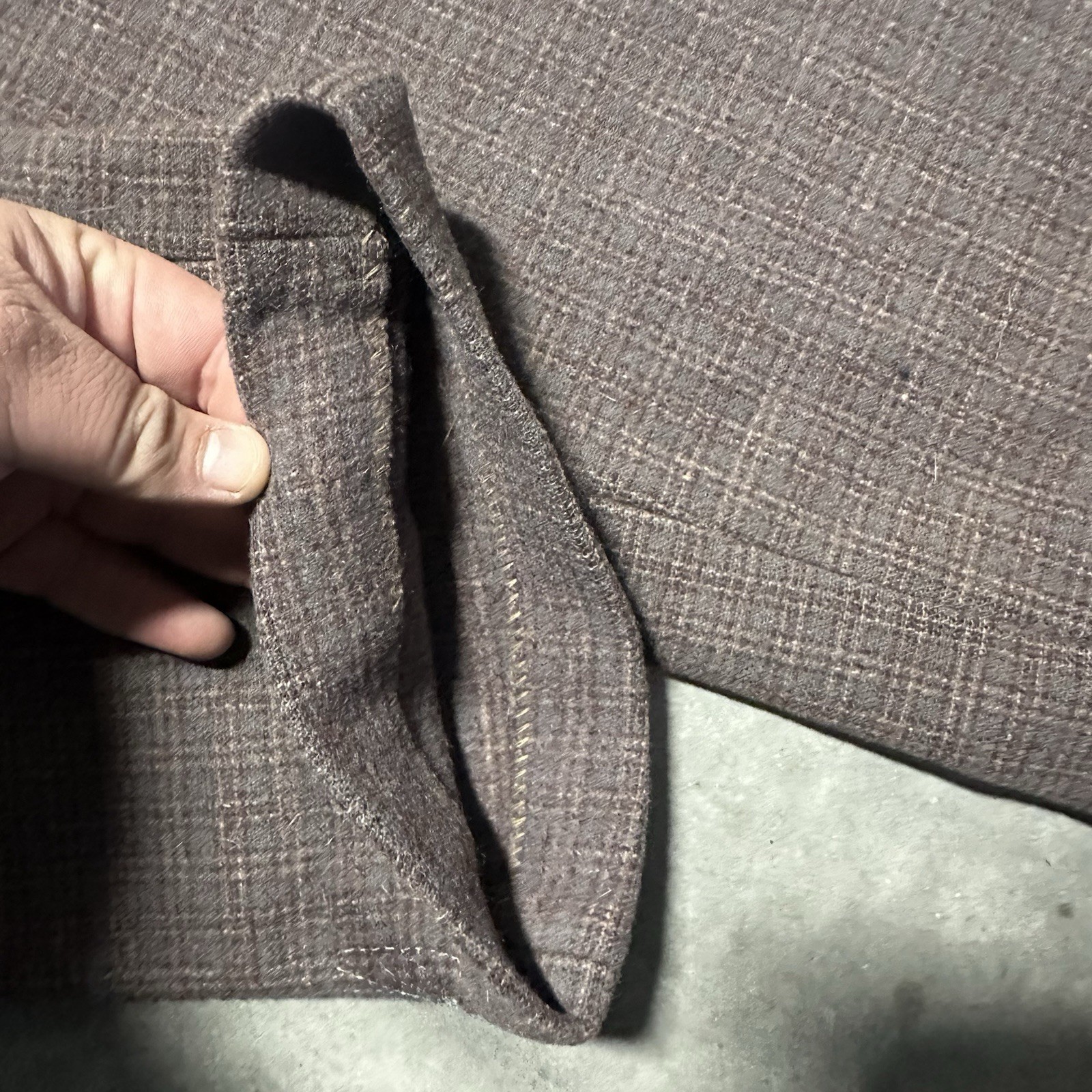 Vintage 40s Allen Brand Denver CO Western Wool Plaid Pants Rockabilly Size 32x30