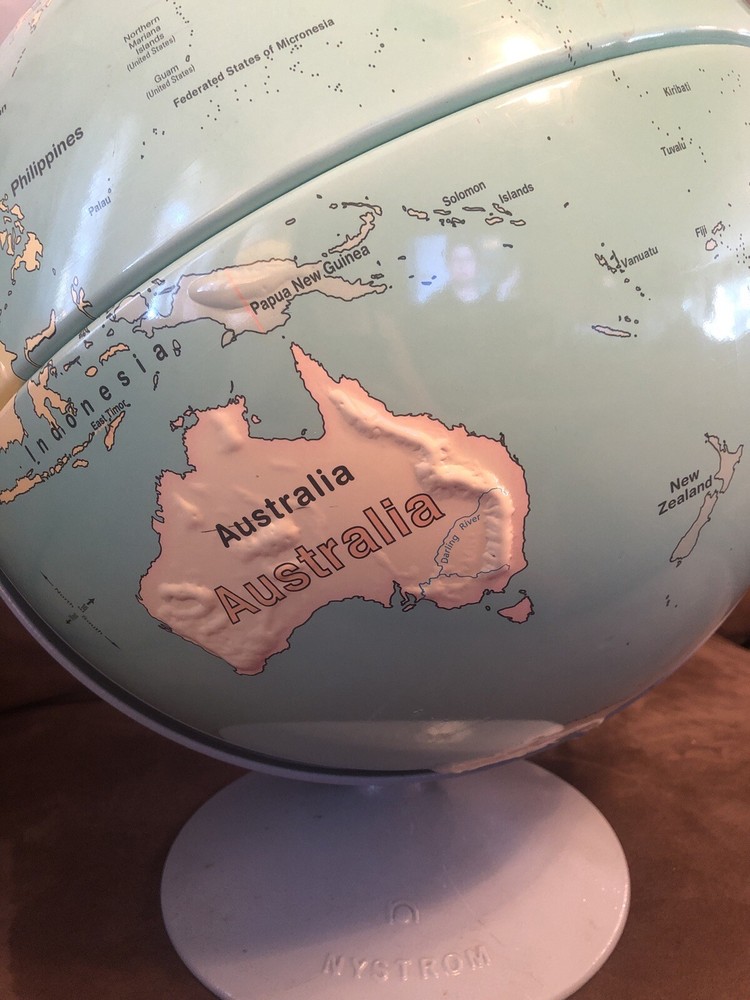 Nystrom First Globe Double Axis 16" Contoured Relief Globe