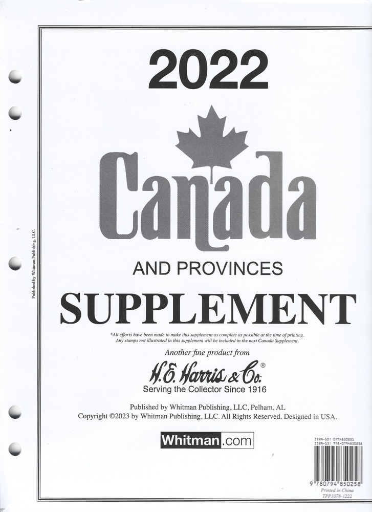 H.E.Harris Canada Supplement 2022