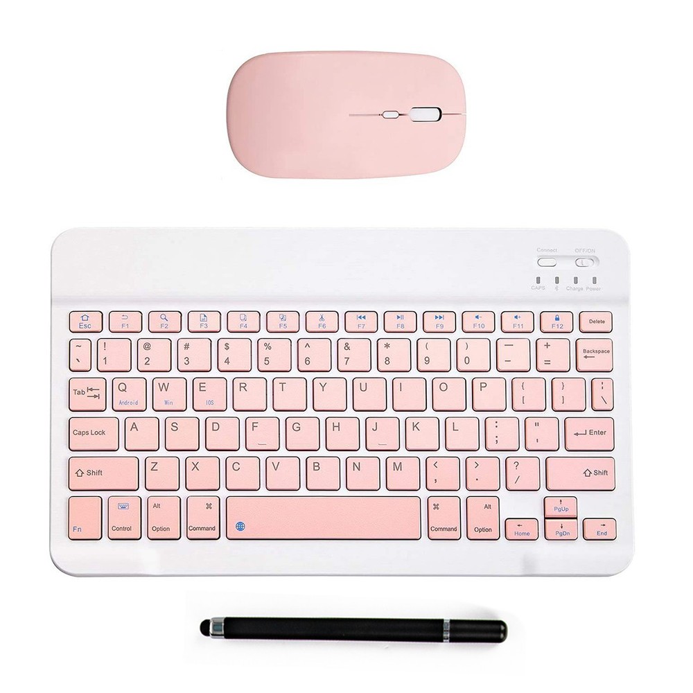 Wireless Bluetooth Keyboard Mouse Touch pen(Stylus) For PC Laptop iPad Tablet