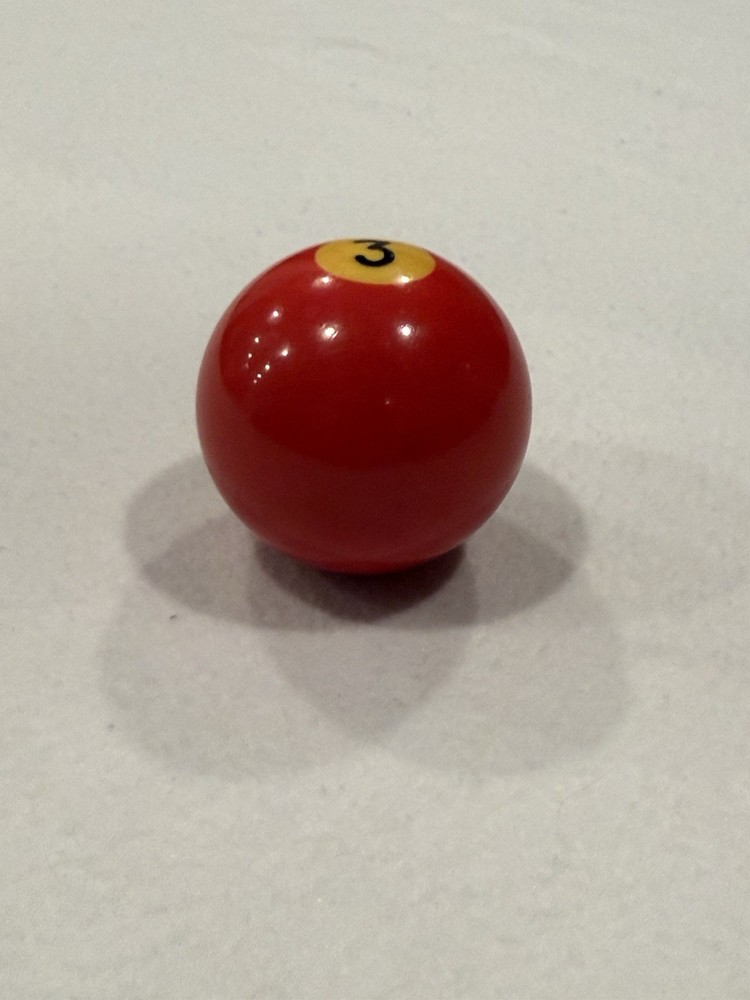 Solid Red #3 Replacement JAPER BEES Billiard/Pool Ball Regulation Size