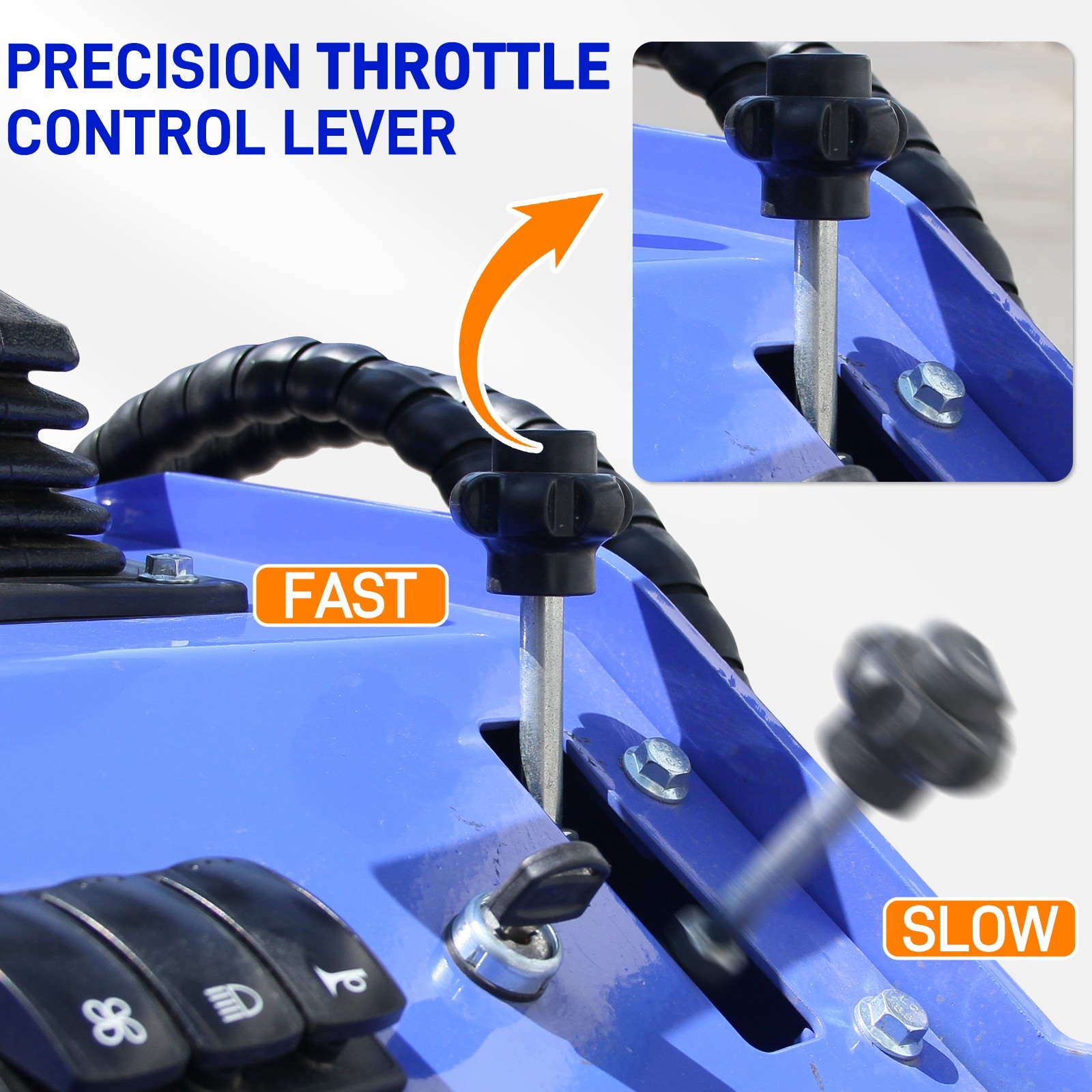 Mini Skid Steer 22HP Twin Cylinder Tracked Loader Rotarydri