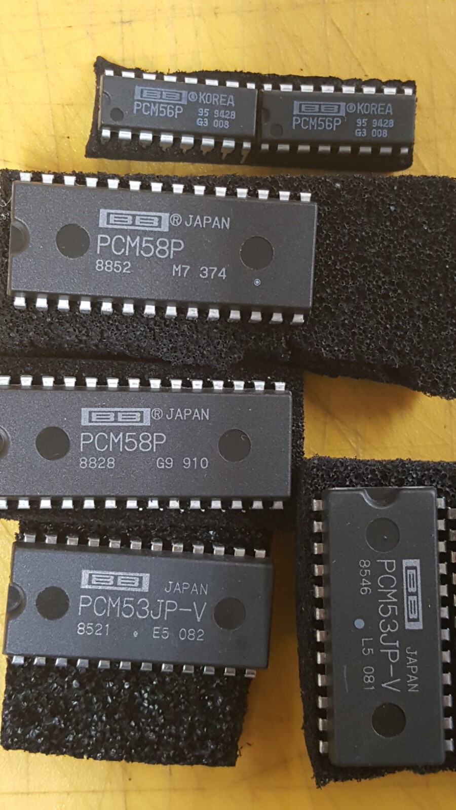 Burr Brown PCM58P, PCM56P, PCM53 DAC obtained from ONKYO