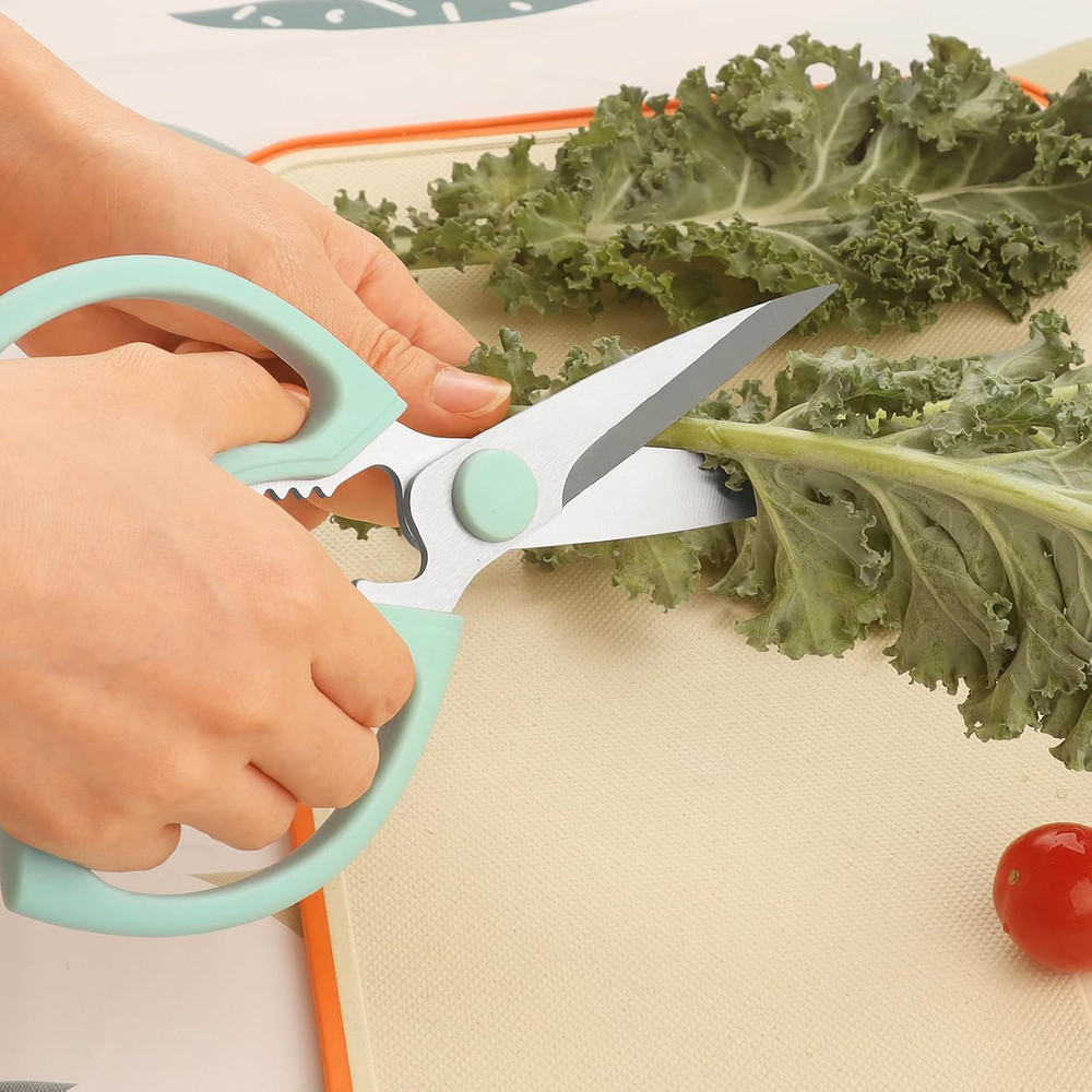 Kitchen Scissors, Heavy Duty Kitchen Shears with Sharp Stainless Steel Blades, D