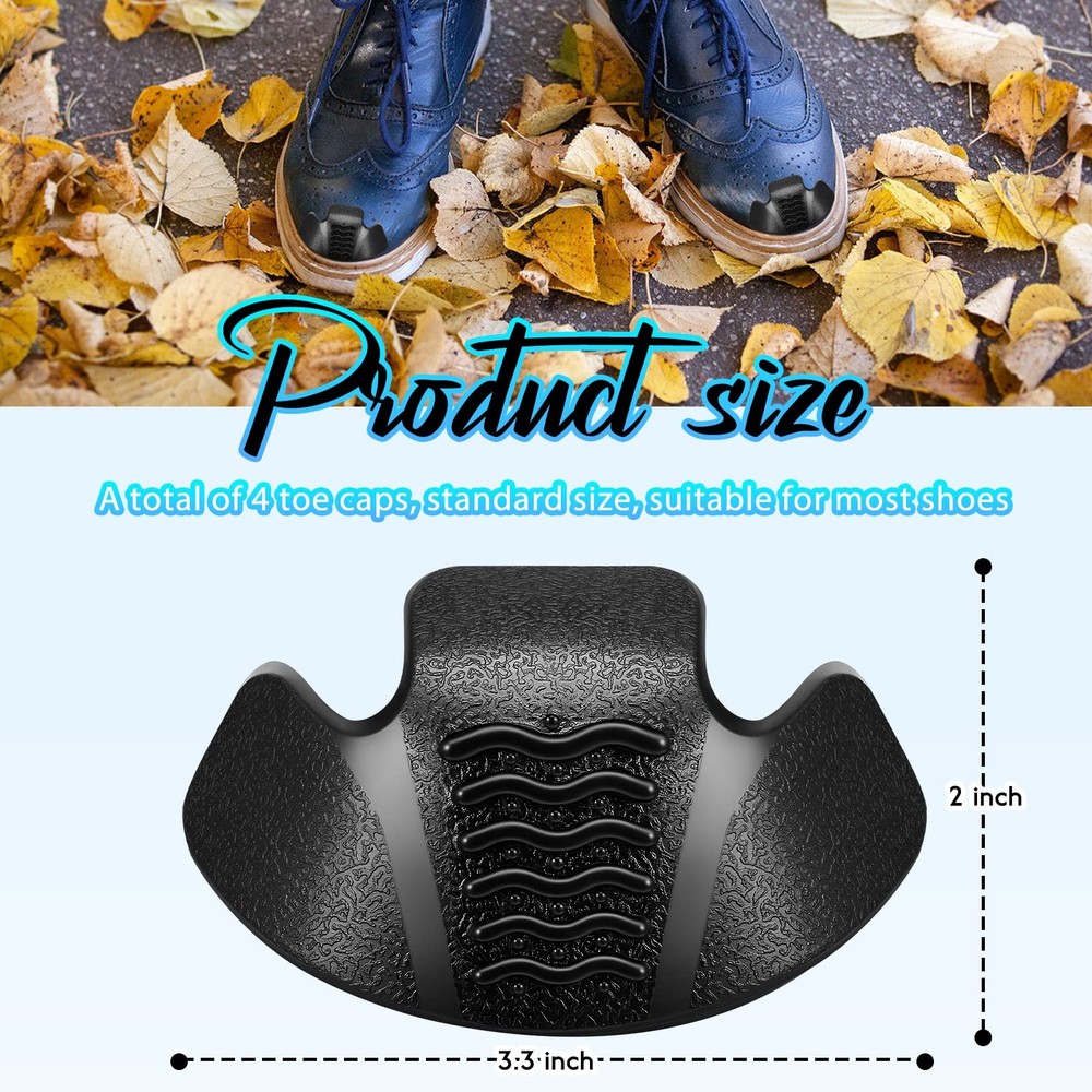 Bencailor Boot Toe Protectors Guards Work Protector Medium, Black
