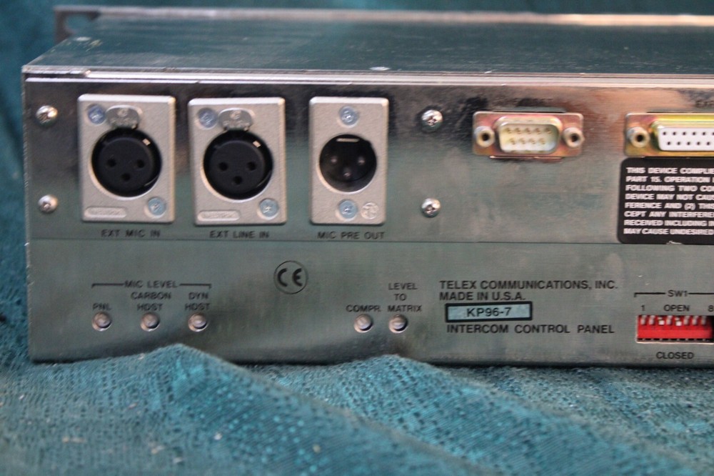 RTS by Telex Matrix Intercom System KP96-7 Intercom Control Panel w/ Power Cord