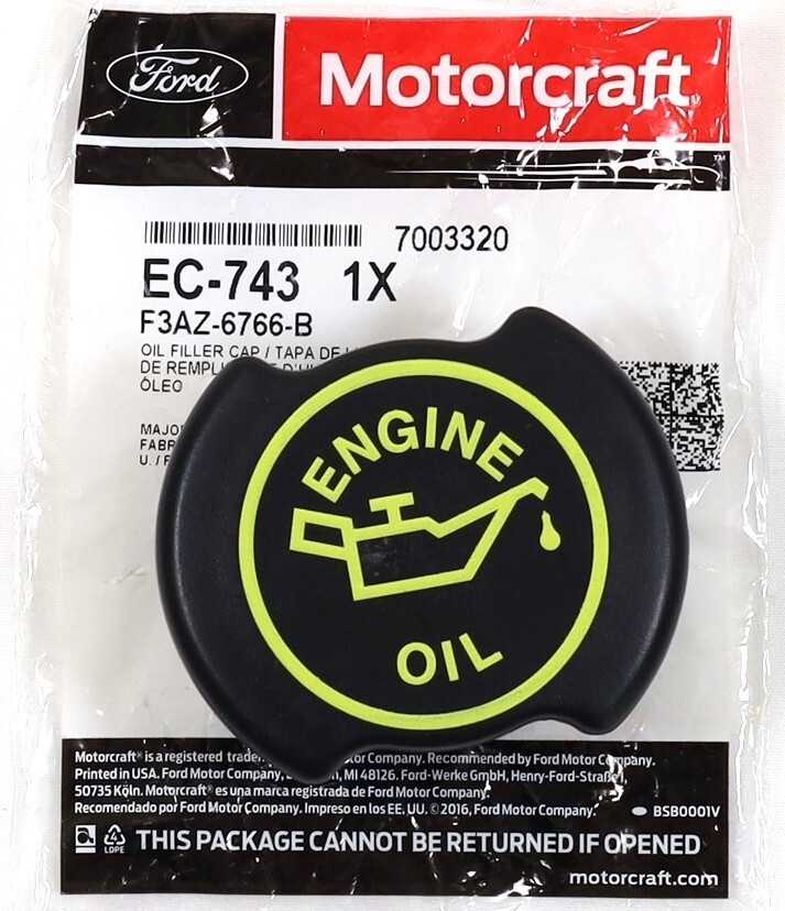 OEM Motorcraft EC-743 Engine Oil Cap 1994–2010 7.3L 6.0L 6.4L Powerstroke Diesel