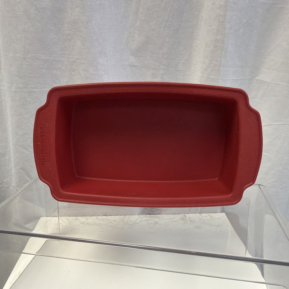 Kitchen Aid Silicone Loaf Pan Red 9” x 5” Bakeware Baking