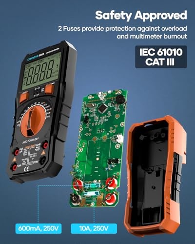 890Z Digital Multimeter, 6000 Counts TRMS Multimeter Tester, DC AC Voltmeter