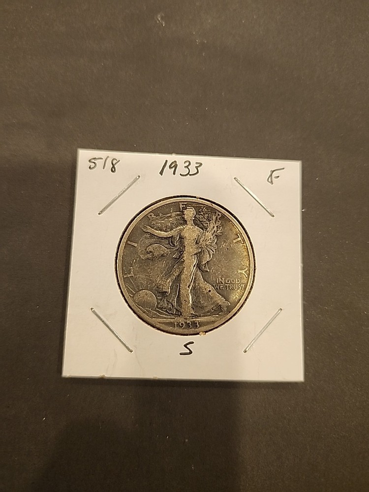 1933-S Walking Liberty Half Dollar Fine Condition