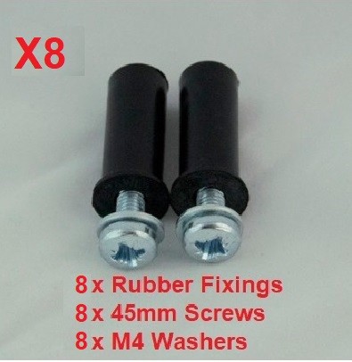 Caravan Rear Light Assembly Fixing Cavity 45mm Screw & Rubber Insert Fits Most