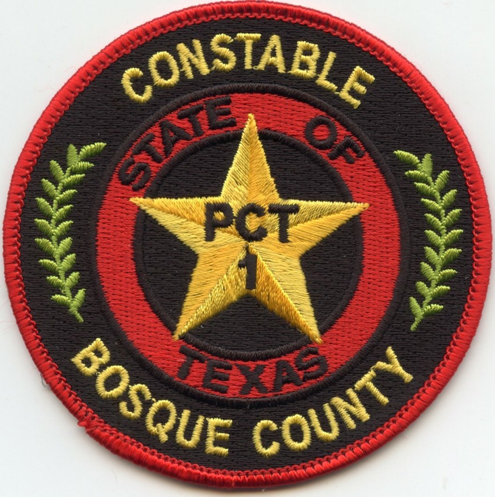 BOSQUE COUNTY TEXAS TX Precinct 1 CONSTABLE sheriff police PATCH