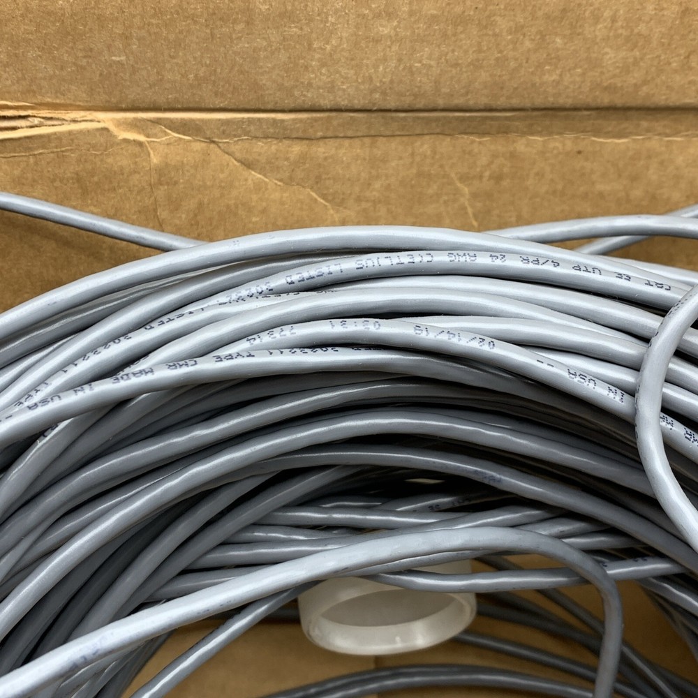 578ft SouthWire Type UTP CMR Gray 24/4 CAT5e Riser Cable