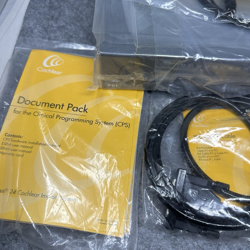 Cochlear Nucleus Bundle Processor Control Interface Cables Control Knob Software