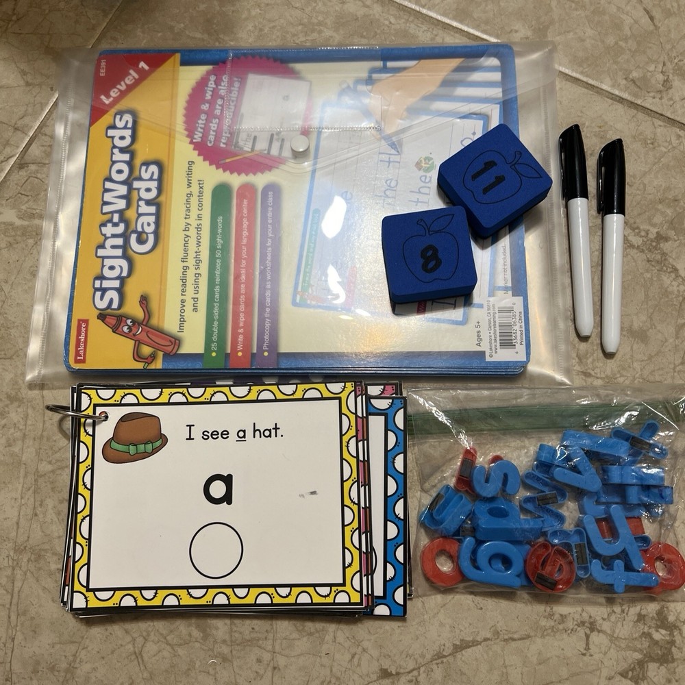 Lakeshore Write & Wipe Sight-Words Practice Cards