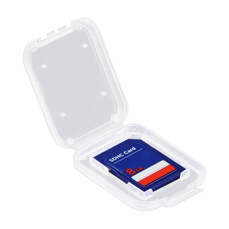 Clear Standard Memory Card Case Storage Holder Box 10PCS/Set